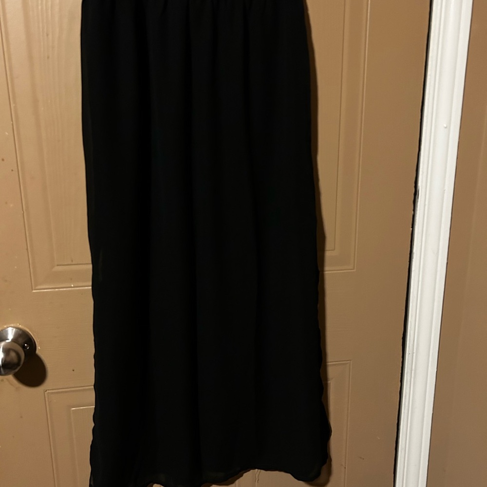 Divided Elegant Black Maxi Skirt